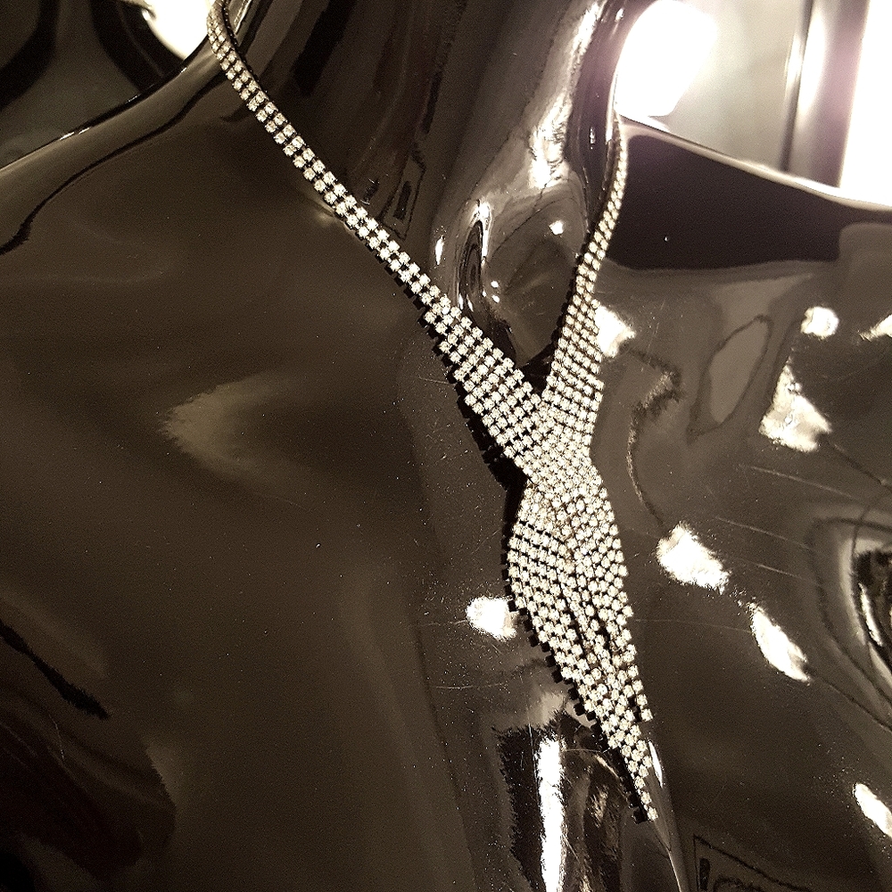 Rhinestone Necklace Vintage